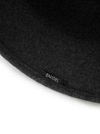 Trendy Winter Wool Bucket Hat in Black, Premium Fashionable & Trendy Women's Hats & Headwear at SNIDEL USA