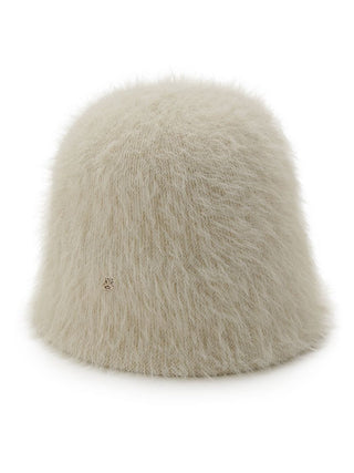 Fur Crochet Hat in Ivory, Premium Fashionable & Trendy Women's Hats & Headwear at SNIDEL USA