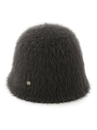 Fur Crochet Hat in Dark Gray, Premium Fashionable & Trendy Women's Hats & Headwear at SNIDEL USA