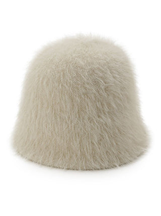 Fur Crochet Hat in Ivory, Premium Fashionable & Trendy Women's Hats & Headwear at SNIDEL USA