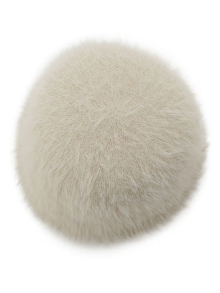 Fur Crochet Hat in Ivory, Premium Fashionable & Trendy Women's Hats & Headwear at SNIDEL USA