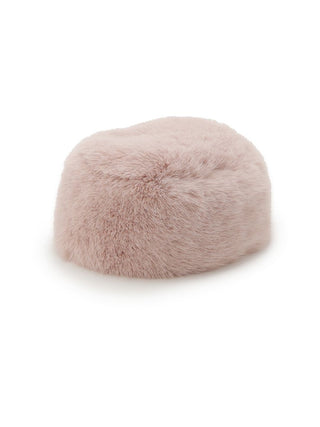 Furry Plush Winter Cap in Pink, Premium Fashionable & Trendy Women's Hats & Headwear at SNIDEL USA