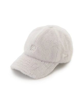 Soft Furry Baseball Hat in Ivory, Premium Fashionable & Trendy Women's Hats & Headwear at SNIDEL USA