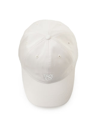 Embroidered Cap Logo in Ivory, Premium Fashionable & Trendy Women's Hats & Headwear at SNIDEL USA