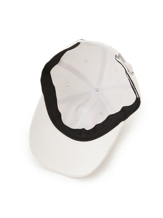 Embroidered Cap Logo in Ivory, Premium Fashionable & Trendy Women's Hats & Headwear at SNIDEL USA