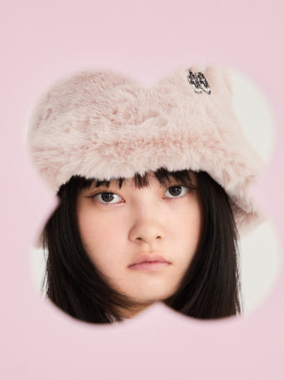 SNaMON Faux Fur Bucket Hat in Pink, Premium Fashionable & Trendy Women's Hats & Headwear at SNIDEL USA