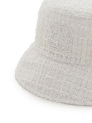 Variation Bucket Hat in White, Premium Fashionable & Trendy Women's Hats & Headwear at SNIDEL USA