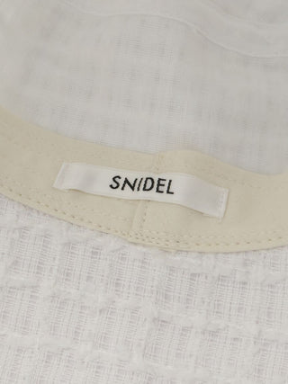 Variation Bucket Hat in White, Premium Fashionable & Trendy Women's Hats & Headwear at SNIDEL USA