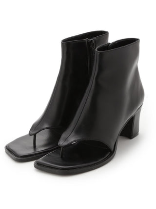 Open Toe Short Boots in black, Premium Collection of Fashionable & Trendy Women's Shoes, Boots, Loafers, & Sandals at SNIDEL USA