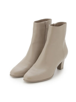 Classic Leather Ankle Boots in Beige, Premium Footwear, Shoes & Slippers at SNIDEL USA