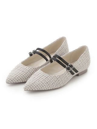 Mary Jane Classic Pointed Flats in Mix, Premium Footwear, Shoes & Slippers at SNIDEL USA