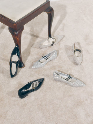 Mary Jane Classic Pointed Flats in Mix, Premium Footwear, Shoes & Slippers at SNIDEL USA