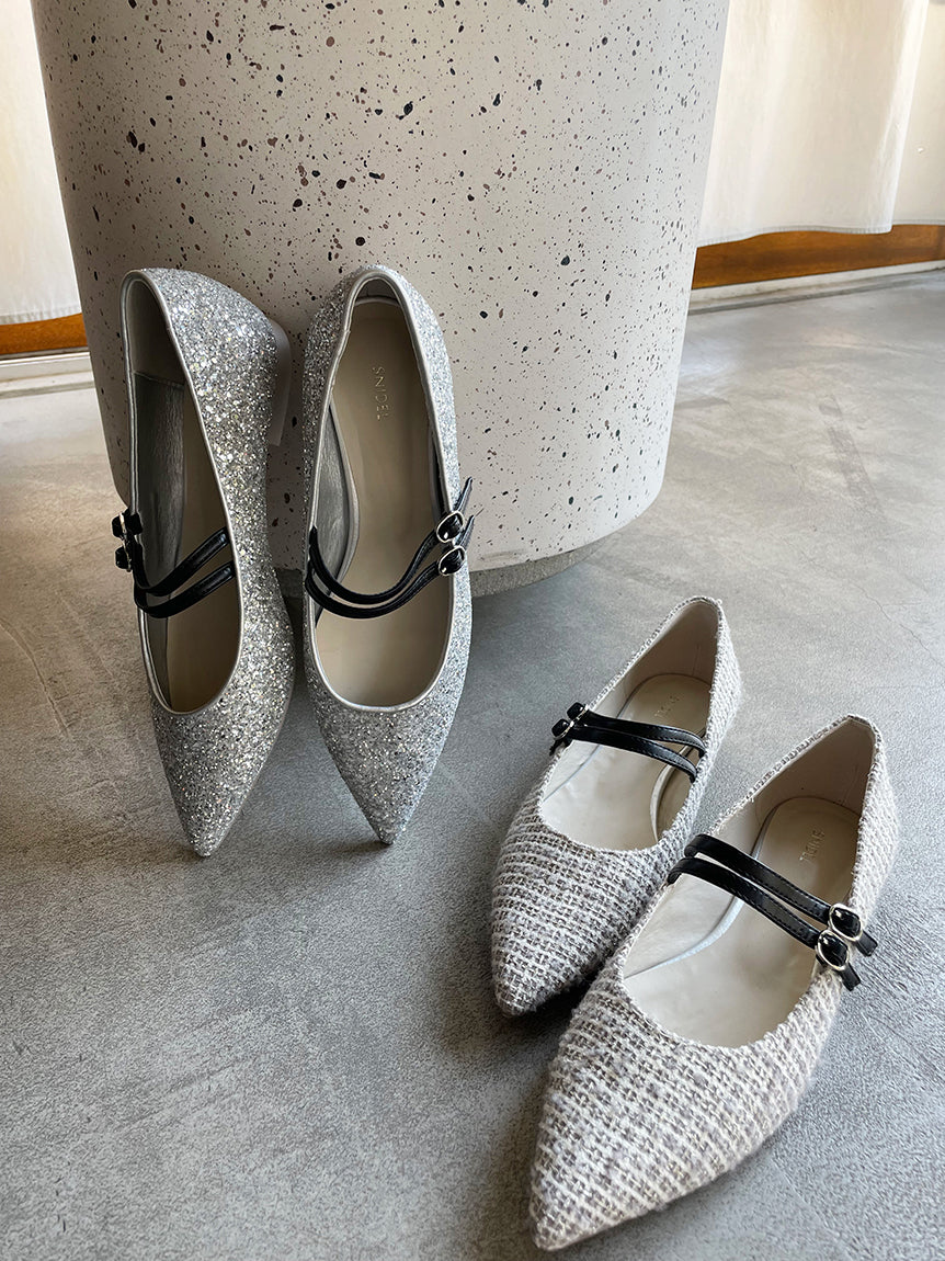 Mary Jane Classic Pointed Flats