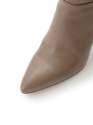 Heeled Long Boots in Beige, Premium Footwear, Shoes & Slippers at SNIDEL USA