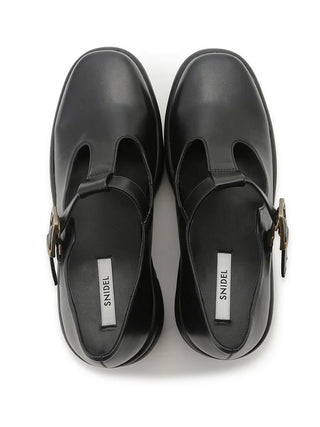 Chunky Platform Mary Jane Shoes in Black, Premium Footwear, Shoes & Slippers at SNIDEL USA