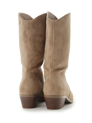 Western Boots in Beige, Premium Footwear, Shoes & Slippers at SNIDEL USA