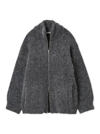 Alpaca Shaggy Zip Coat