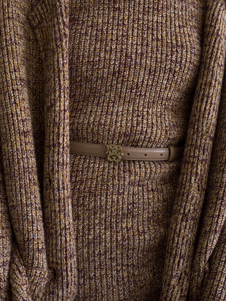 Mini Knit Dress in CAMEL, Premium Women's Knitwear at SNIDEL USA.