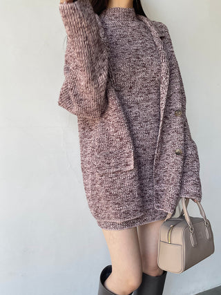 Mini Knit Dress in PINK, Premium Women's Knitwear at SNIDEL USA.