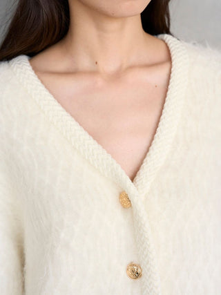 Fur-Like Midi Knit Jacket