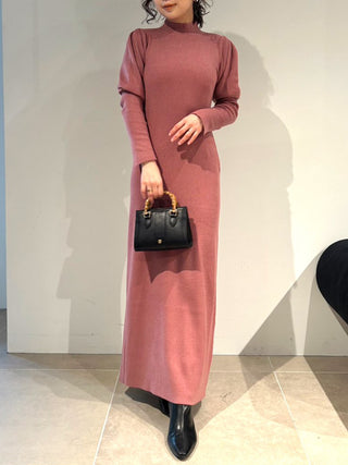 Elegant Long Sleeve with Back Cut-Out Ribbed Maxi Dress