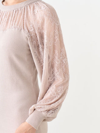 Lace Docking Knit Dress