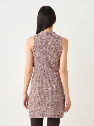 Mini Knit Dress in PINK, Premium Women's Knitwear at SNIDEL USA.