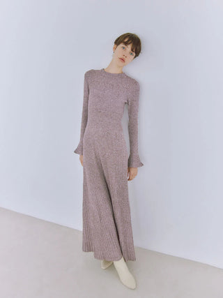 Back Open Knit Dress