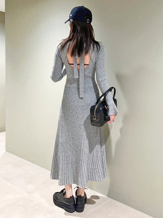 Back Open Knit Dress