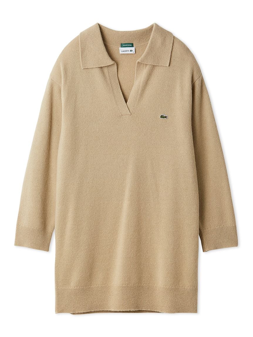 lacoste knit dress Women's Ribbed Knit Polo Collar Dress - Dresses - New In 2026