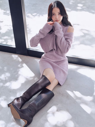 Raccoon Ribbed Sleeveless Mini Dress