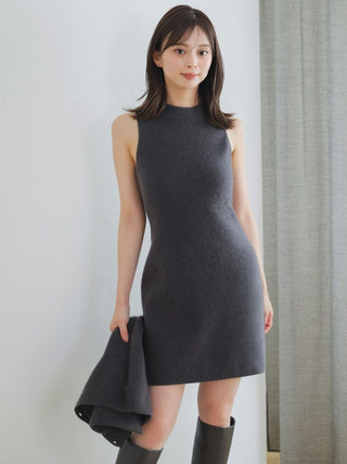 Raccoon Ribbed Sleeveless Mini Dress