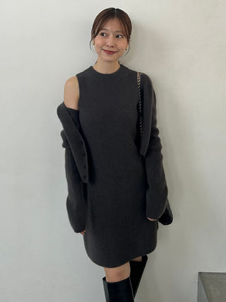 Raccoon Ribbed Sleeveless Mini Dress