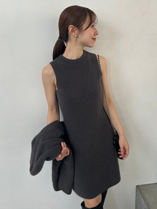 Raccoon Ribbed Sleeveless Mini Dress