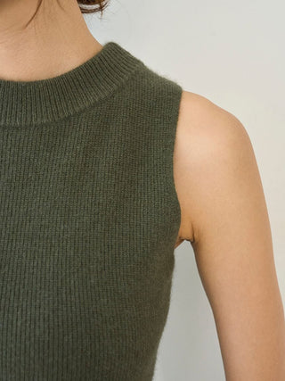 Raccoon Ribbed Sleeveless Mini Dress