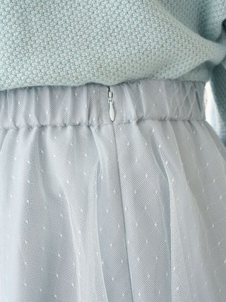 Tulle skirt set with cardigan