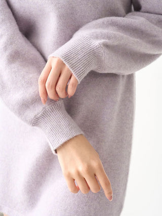 See-through shoulder knit dress