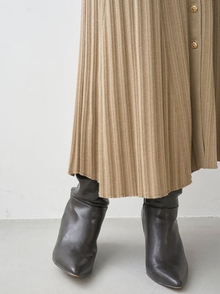 Front Button Knit Dress