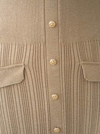Front Button Knit Dress