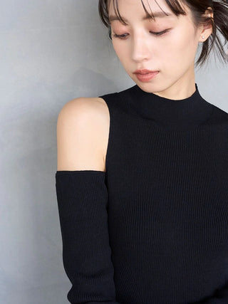 Sustainable Cold Shoulder Knit Dress