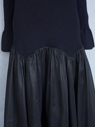 Sustainable Cold Shoulder Knit Dress