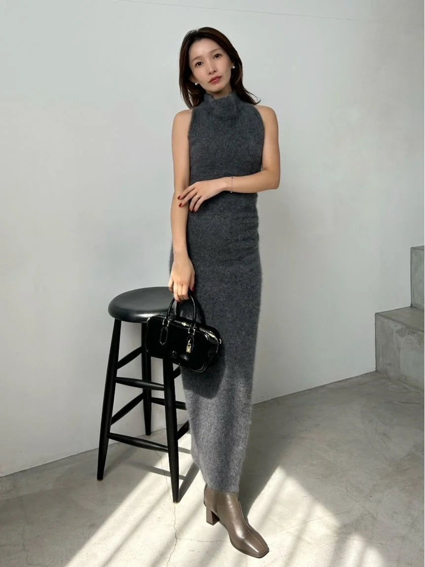 snidel knit dress Backless Maxi Knit Dress SNIDEL