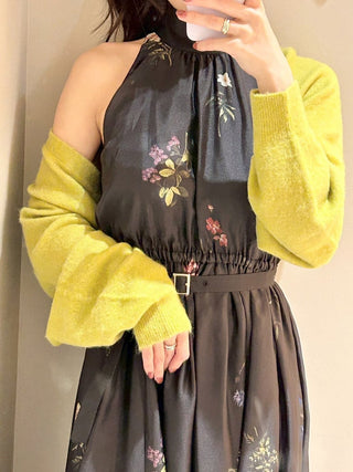 Sustainable Flower Motif Dress × Bolero Set
