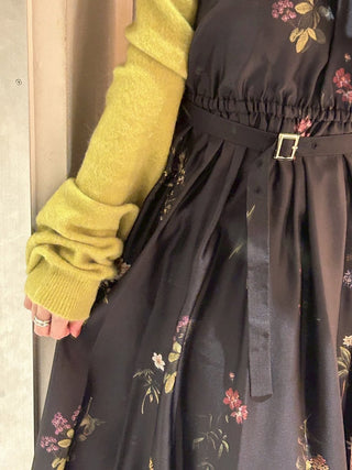 Sustainable Flower Motif Dress × Bolero Set