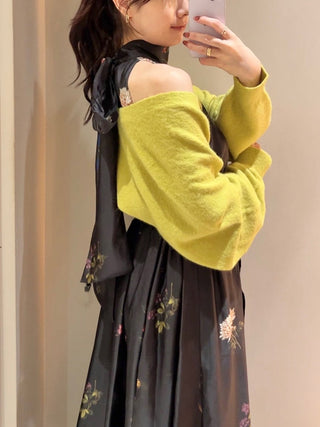 Sustainable Flower Motif Dress × Bolero Set