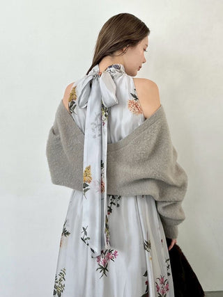 Sustainable Flower Motif Dress × Bolero Set