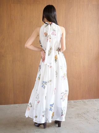 Sustainable Flower Motif Dress × Bolero Set