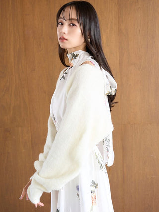 Sustainable Flower Motif Dress × Bolero Set
