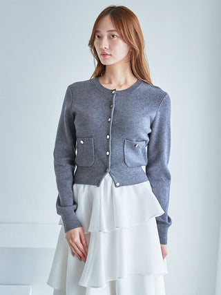 Eco Knit Cardigan & Tiered Skirt Set