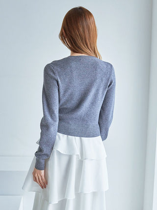 Eco Knit Cardigan & Tiered Skirt Set